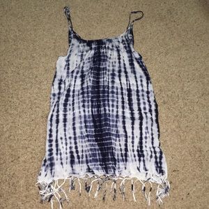 Blue dye swim suit cover up (never worn)